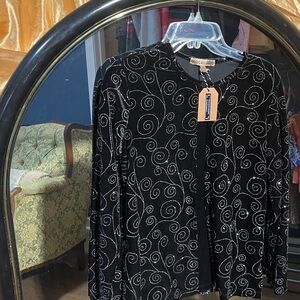 Vintage Size Medium Notations Brand Blouse